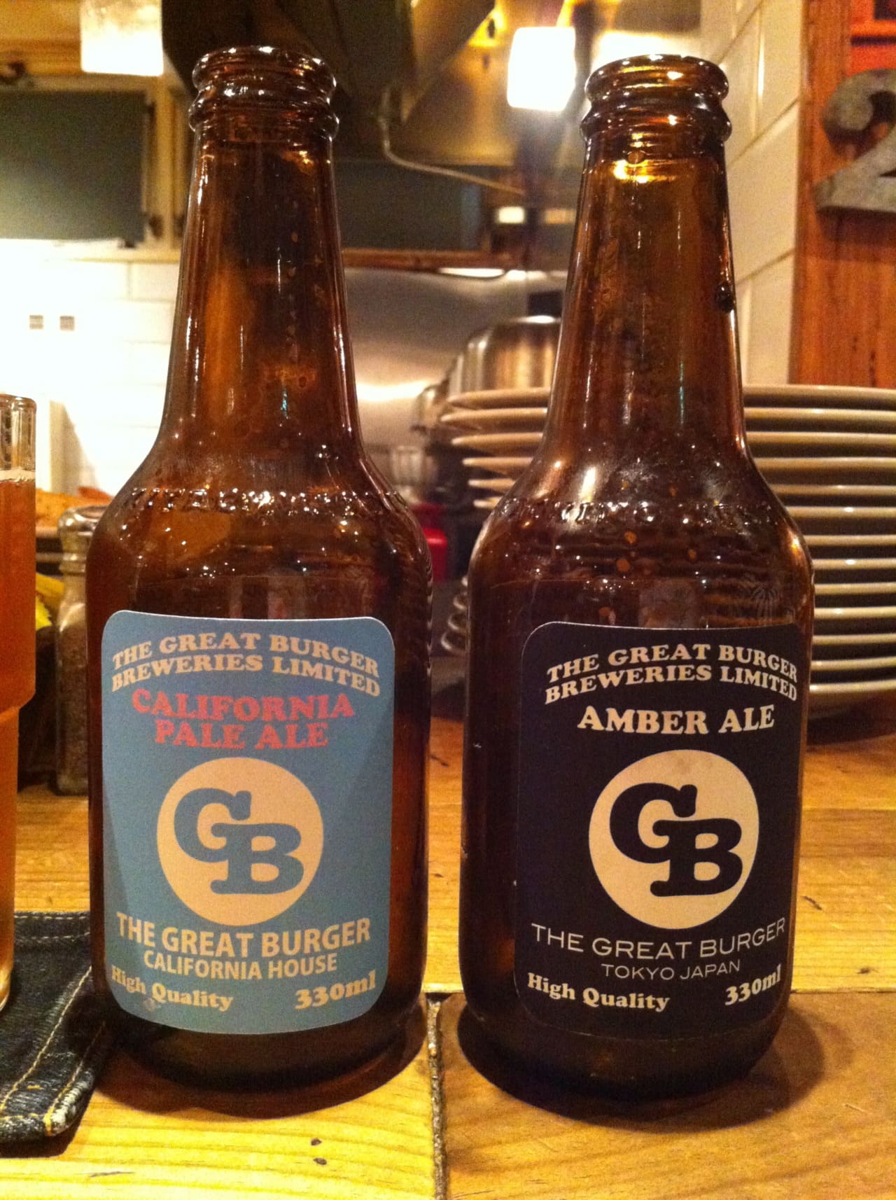 The Great Burger Breweries Limited California Pale Ale & Amber Ale