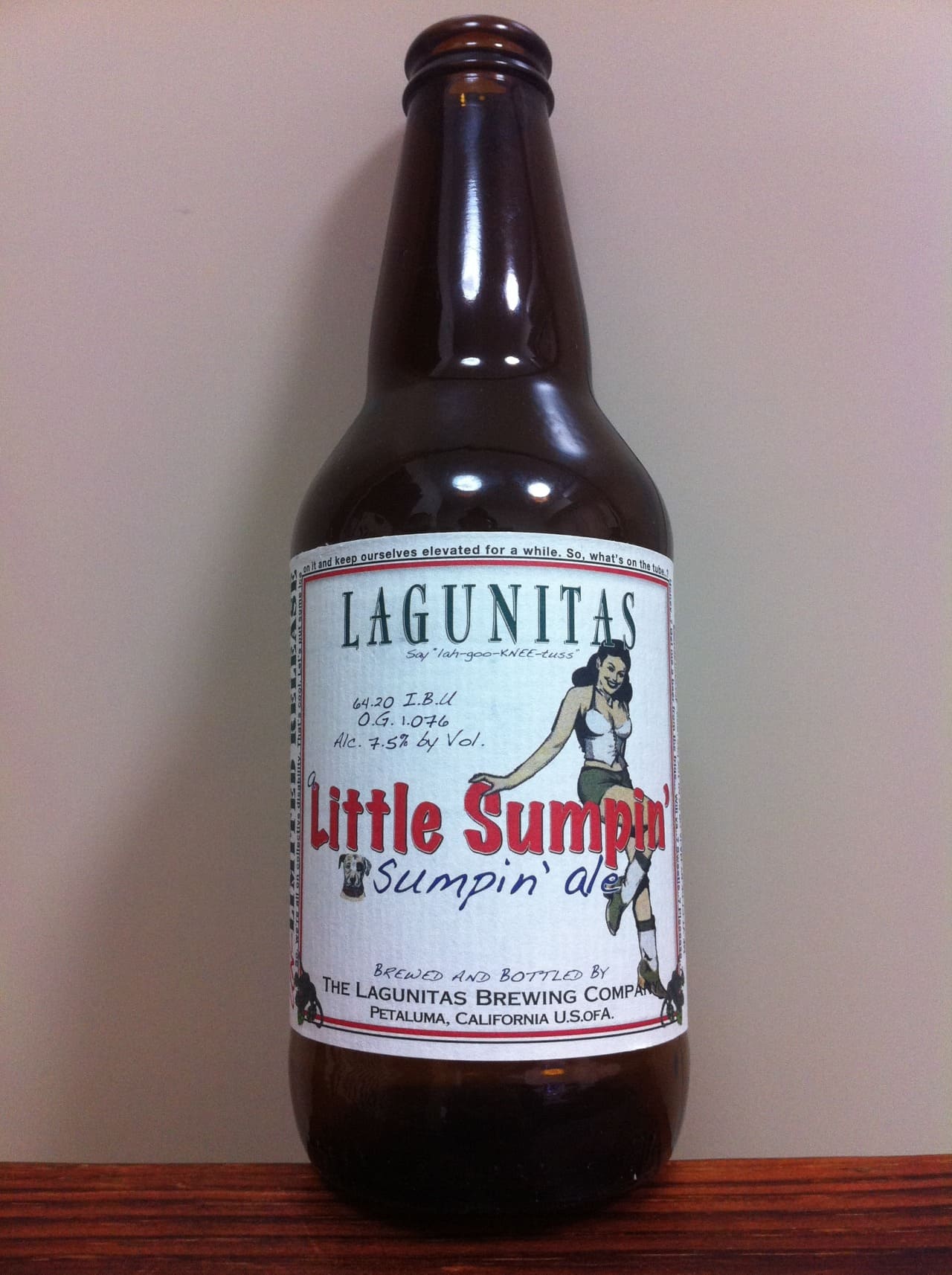 Lagunitas Brewing Company A Little Sumpin’ Sumpin’ Ale