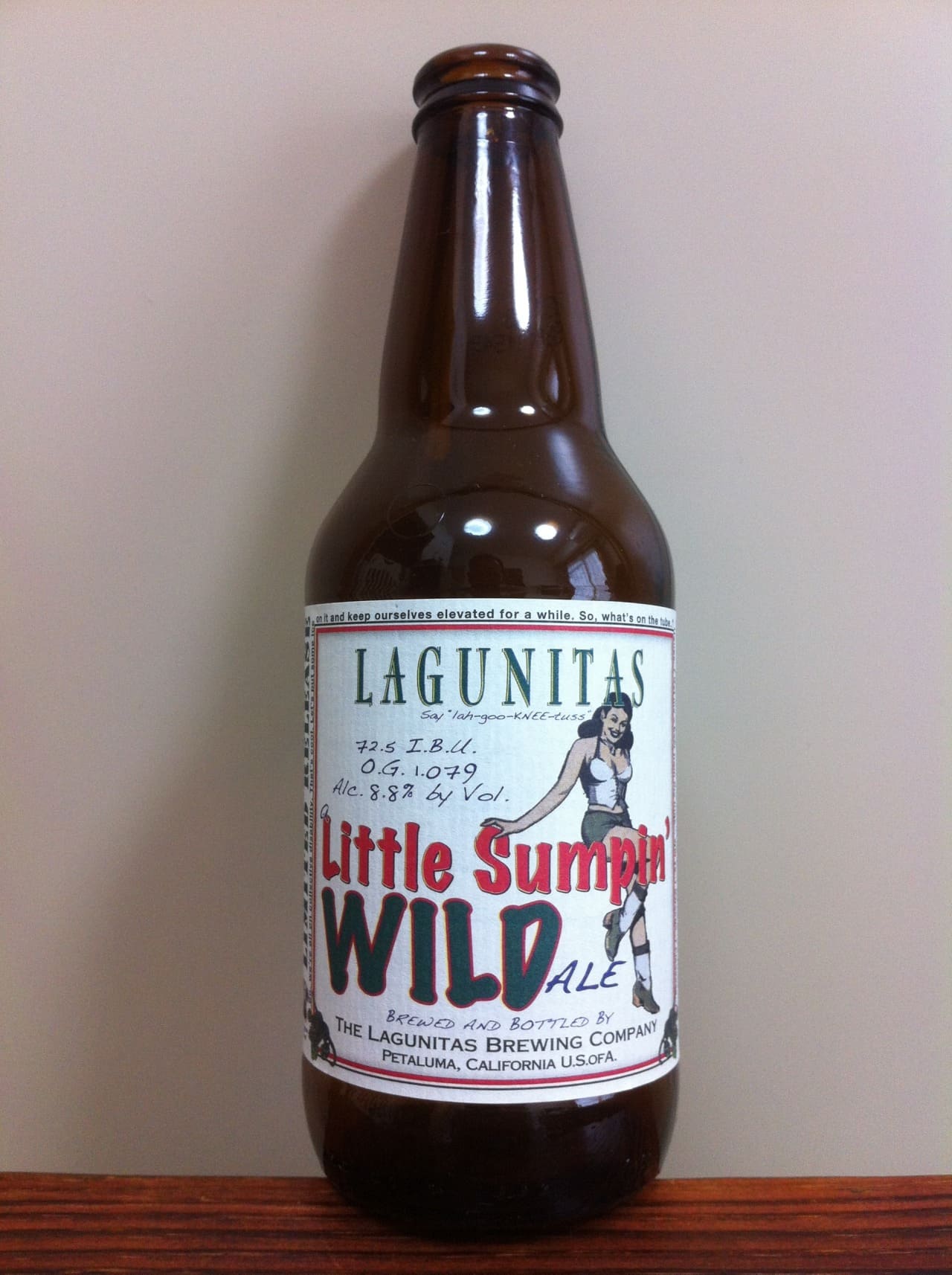 Lagunitas Brewing Company A Little Sumpin’ Wild Ale