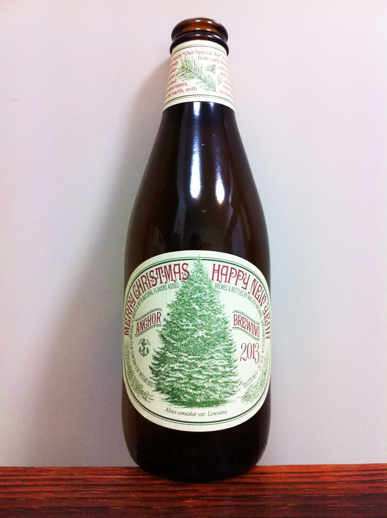 Anchor Brewing Company Merry Christmas & Happy New Year 2013