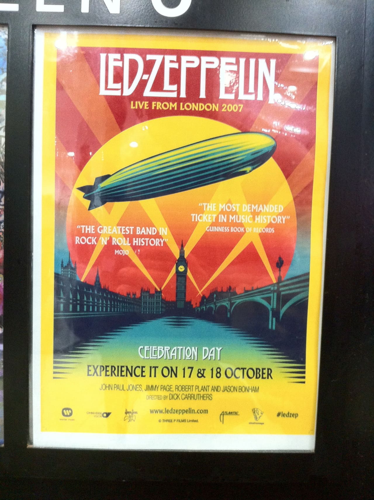 レッド・ツェッペリン Celebration Day / 祭典の日 LED ZEPPELIN : LIVE FROM LONDON 2007 CELEBRATION DAY