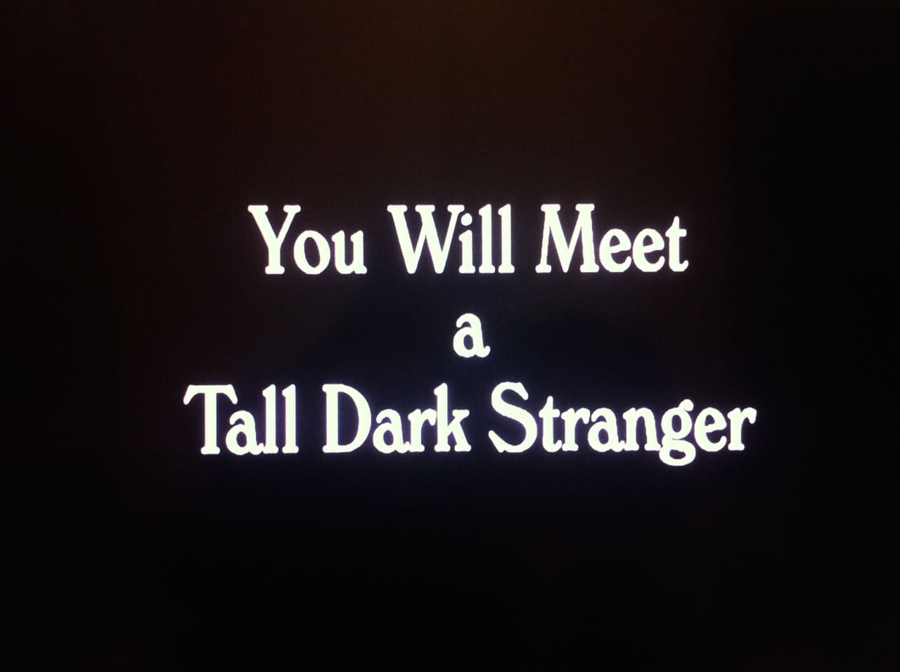 恋のロンドン狂騒曲 You Will Meet a Tall Dark Stranger