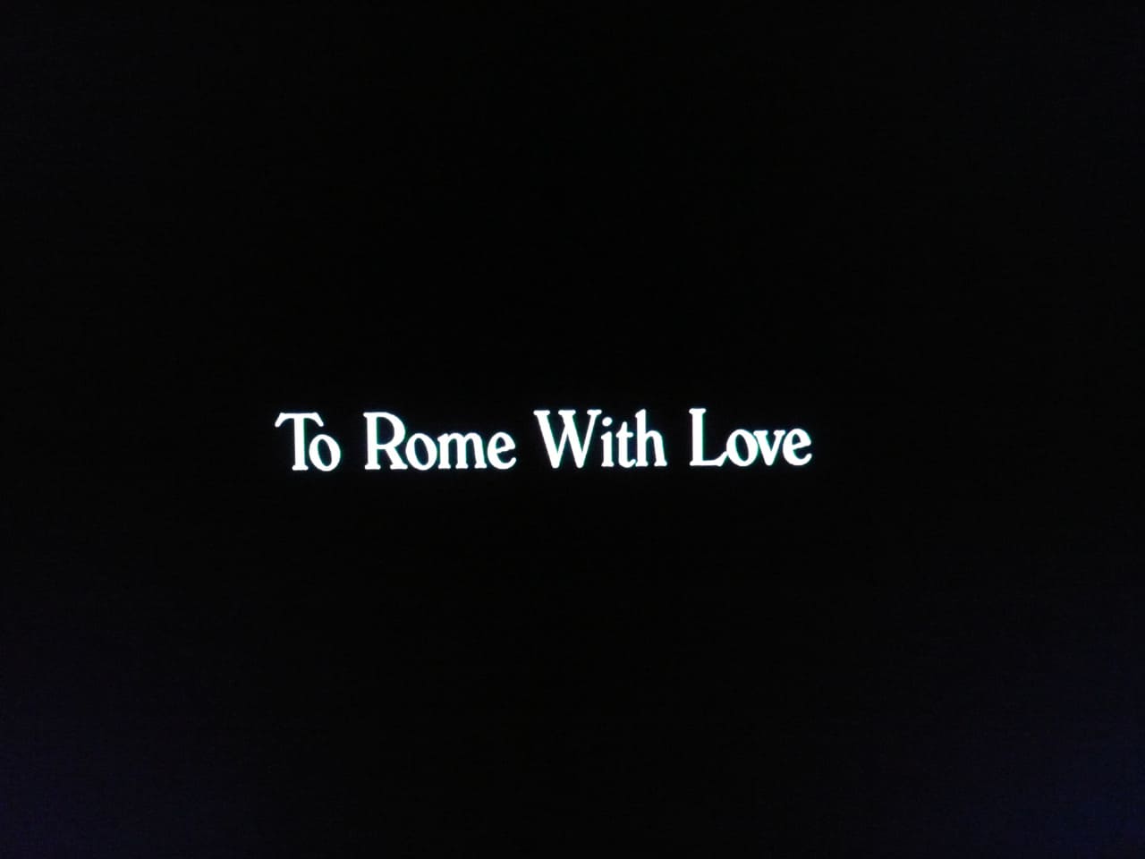 ローマでアモーレ To Rome With Love