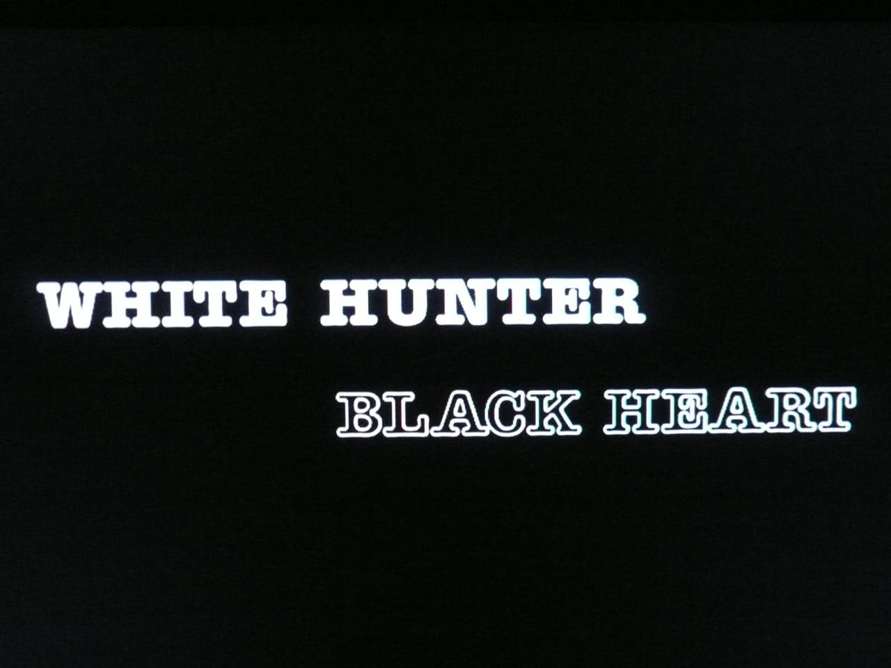 ホワイトハンター ブラックハート White Hunter Black Heart