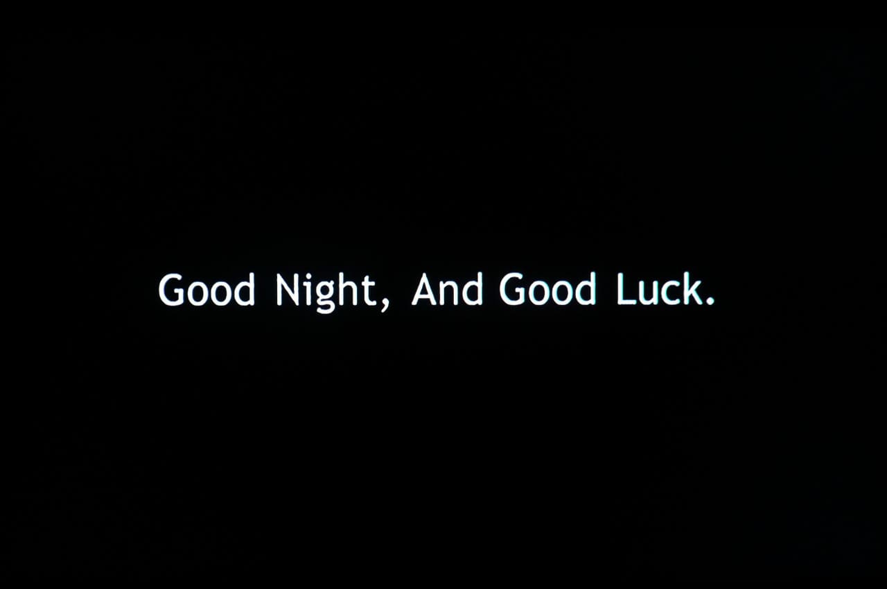 グッドナイト＆グッドラック Good Night, and Good Luck.