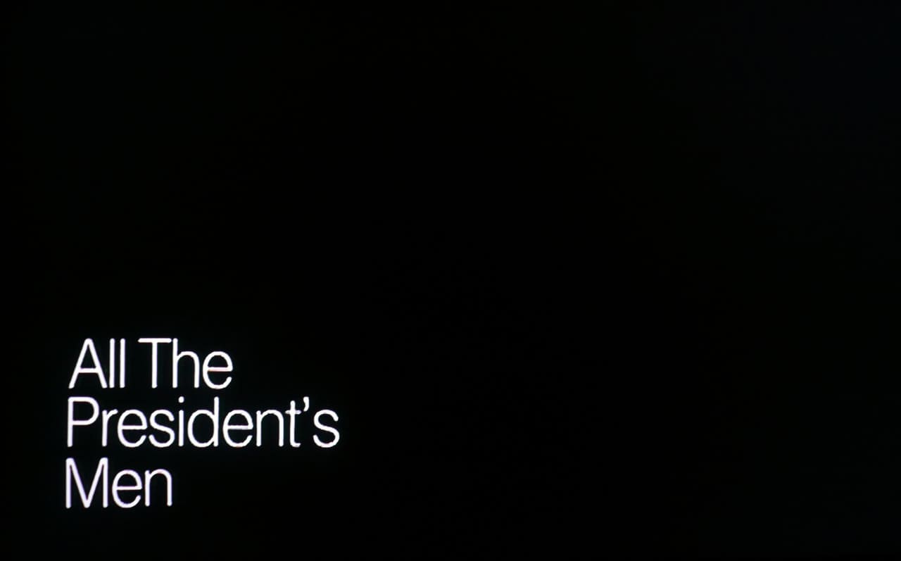 大統領の陰謀 All The President’s Men