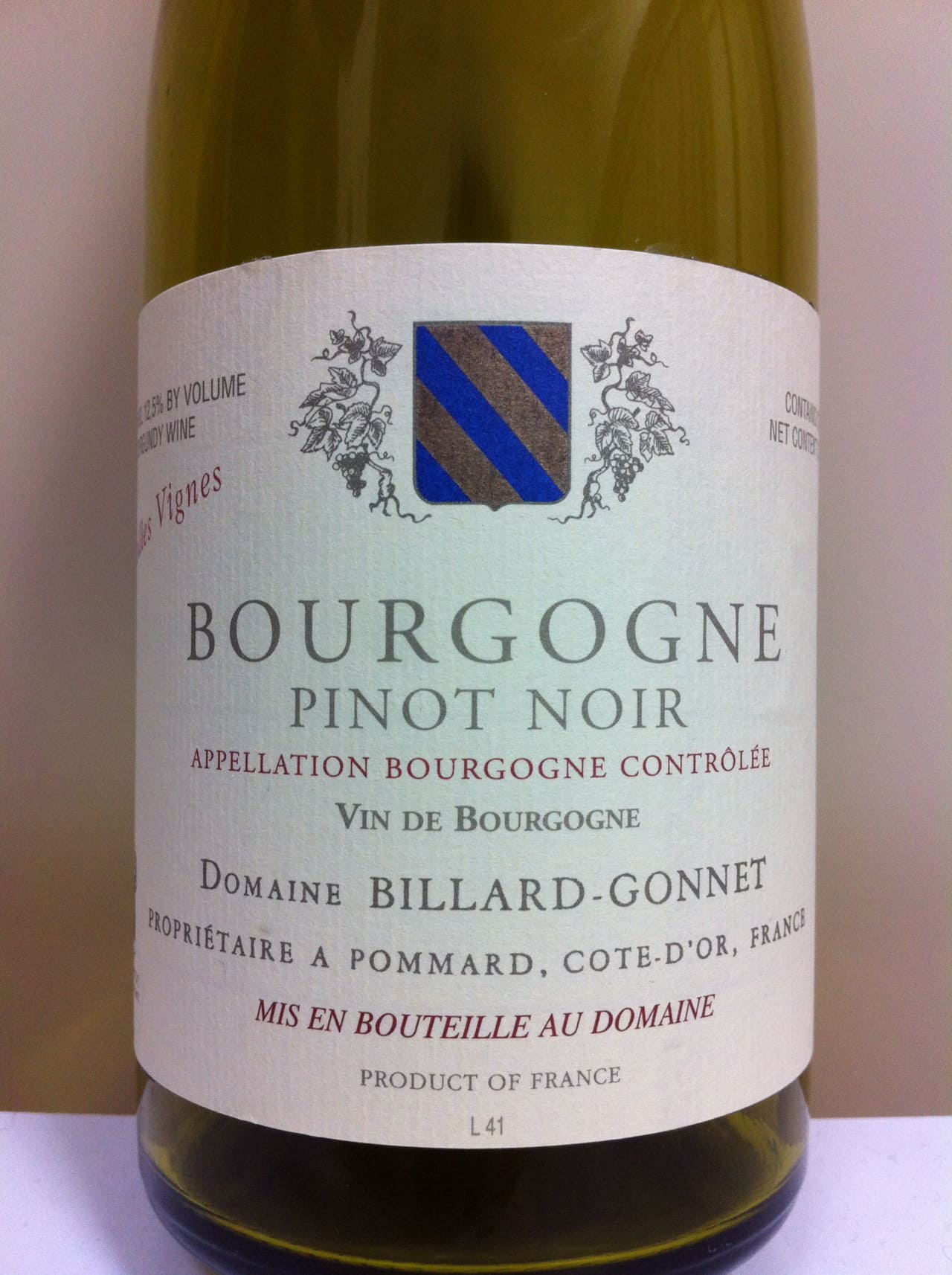 Domaine Billard-Gonnet Bourgogne Pinot Noir