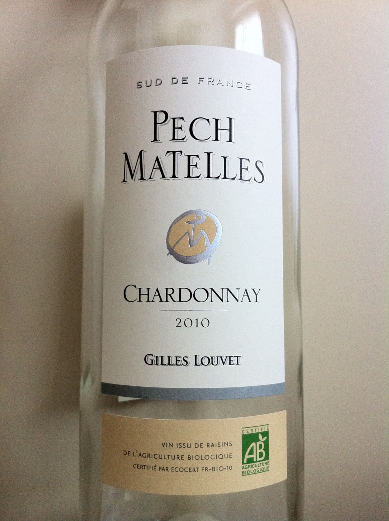 Gilles Louvet Pech Matelles Chardonnay