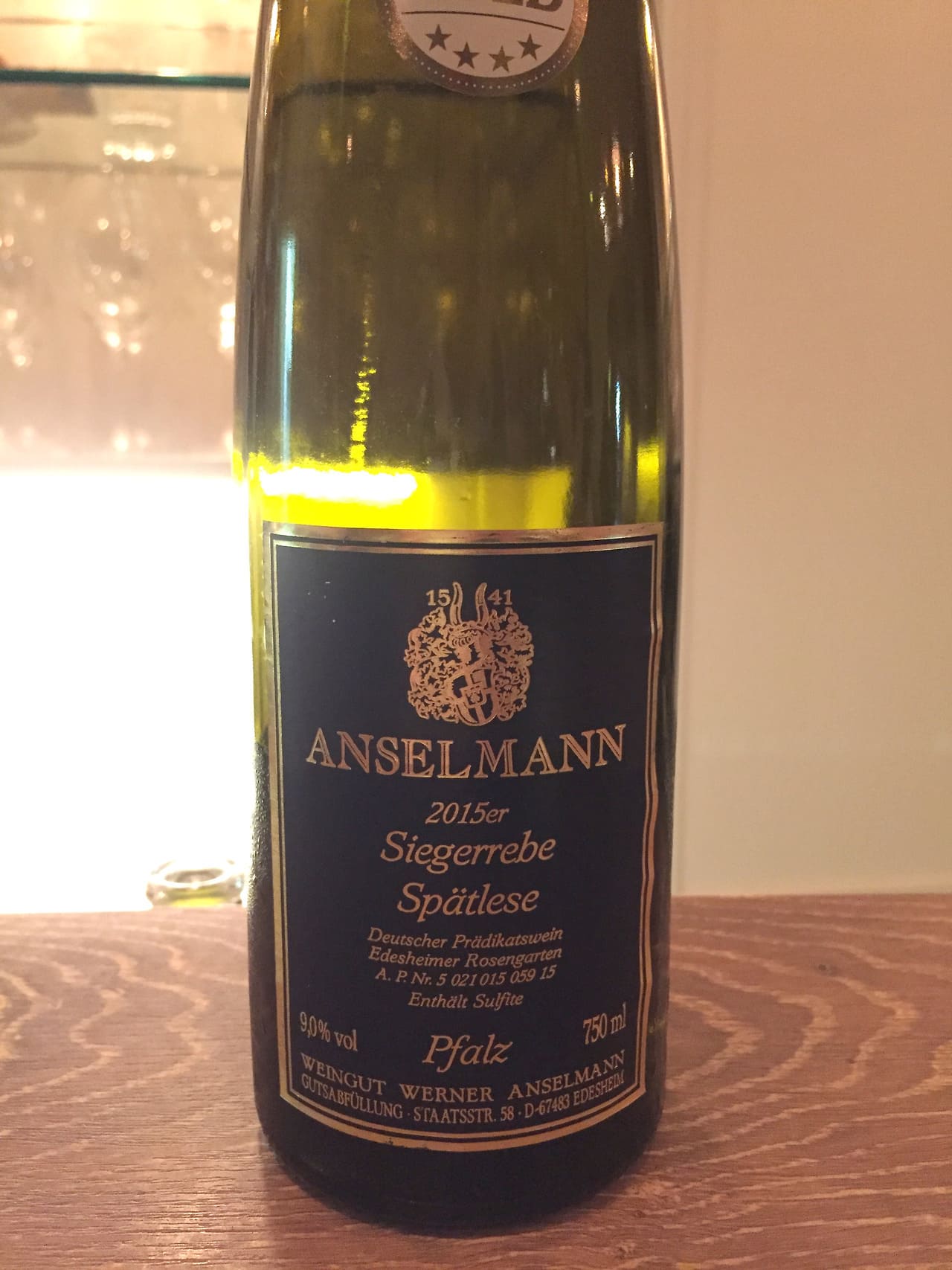 Weingut Anselmann Anselmann Siegerrebe Spätlese