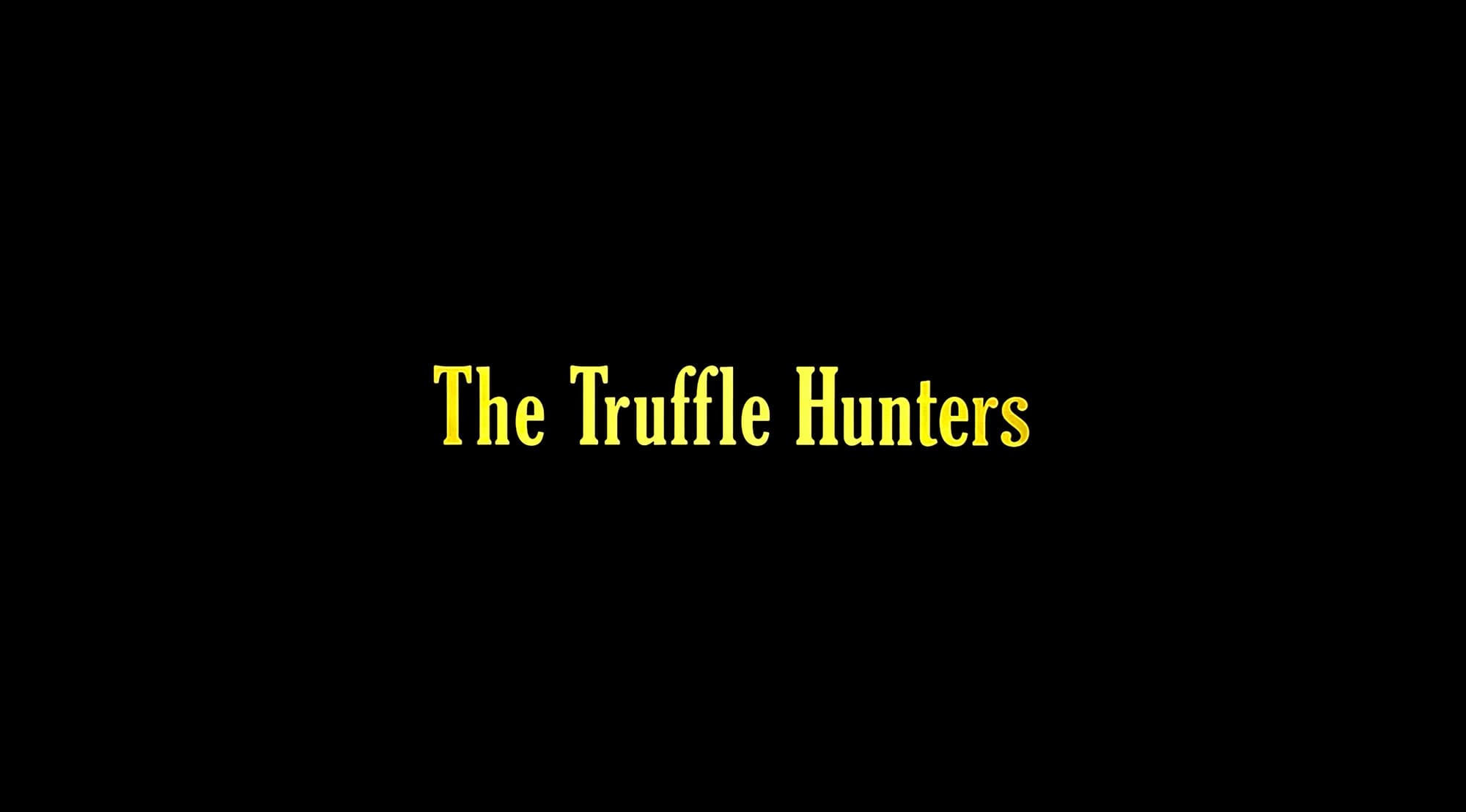 白いトリュフの宿る森 The Truffle Hunters