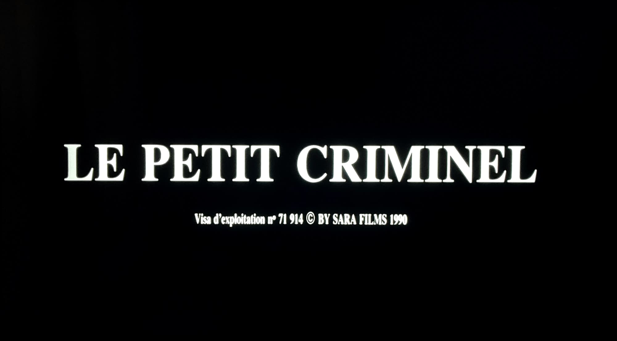 ピストルと少年 Le Petit Criminel