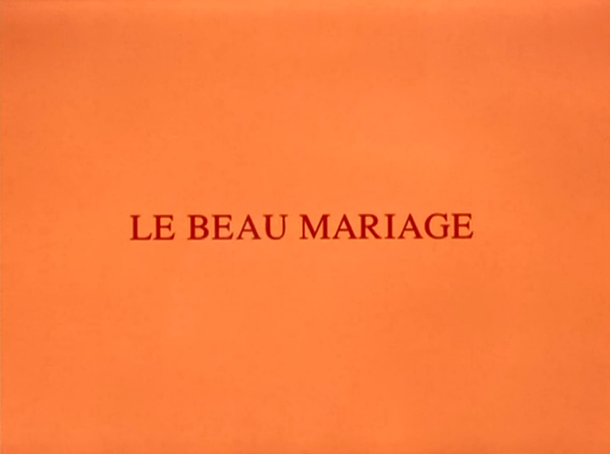 美しき結婚 Le Beau Mariage