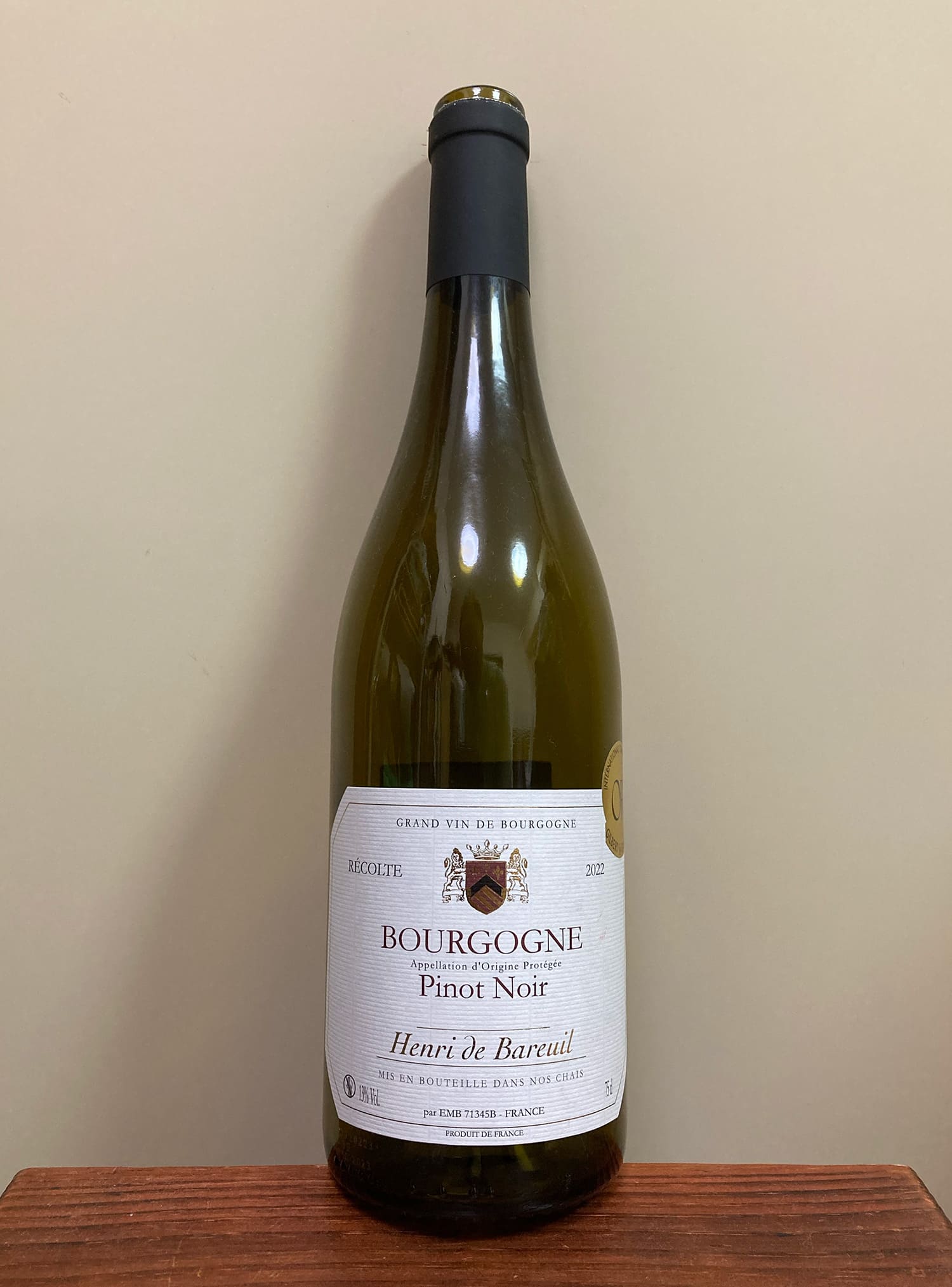 Henri de Bareuil Bourgogne Pinot Noir