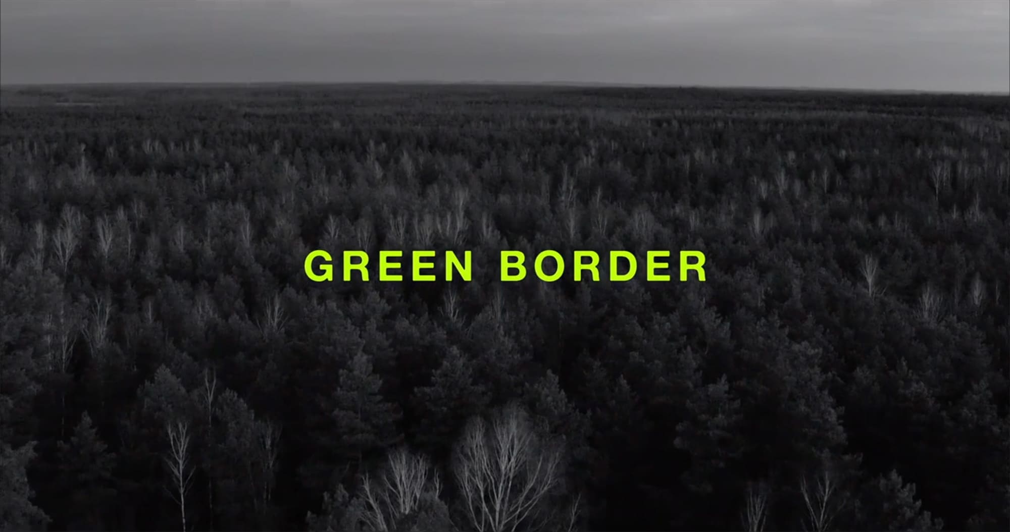 人間の境界 Zielona Granica Green Border