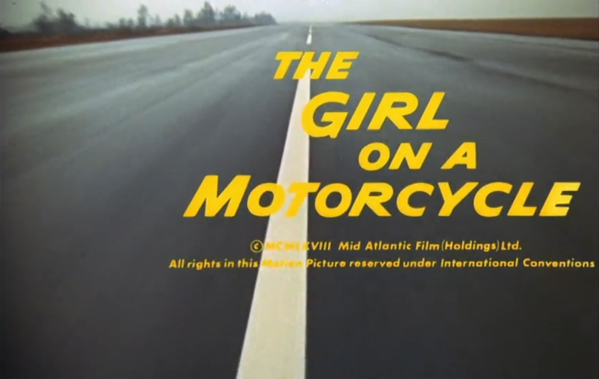 あの胸にもういちど The Girl on a Motorcycle