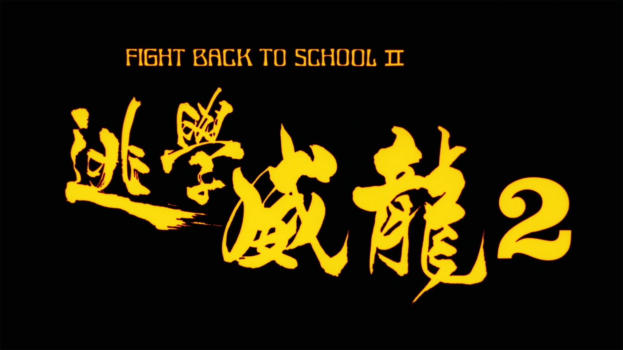 ファイト・バック・トゥ・スクール2 逃学威龍2 Fight Back to School II