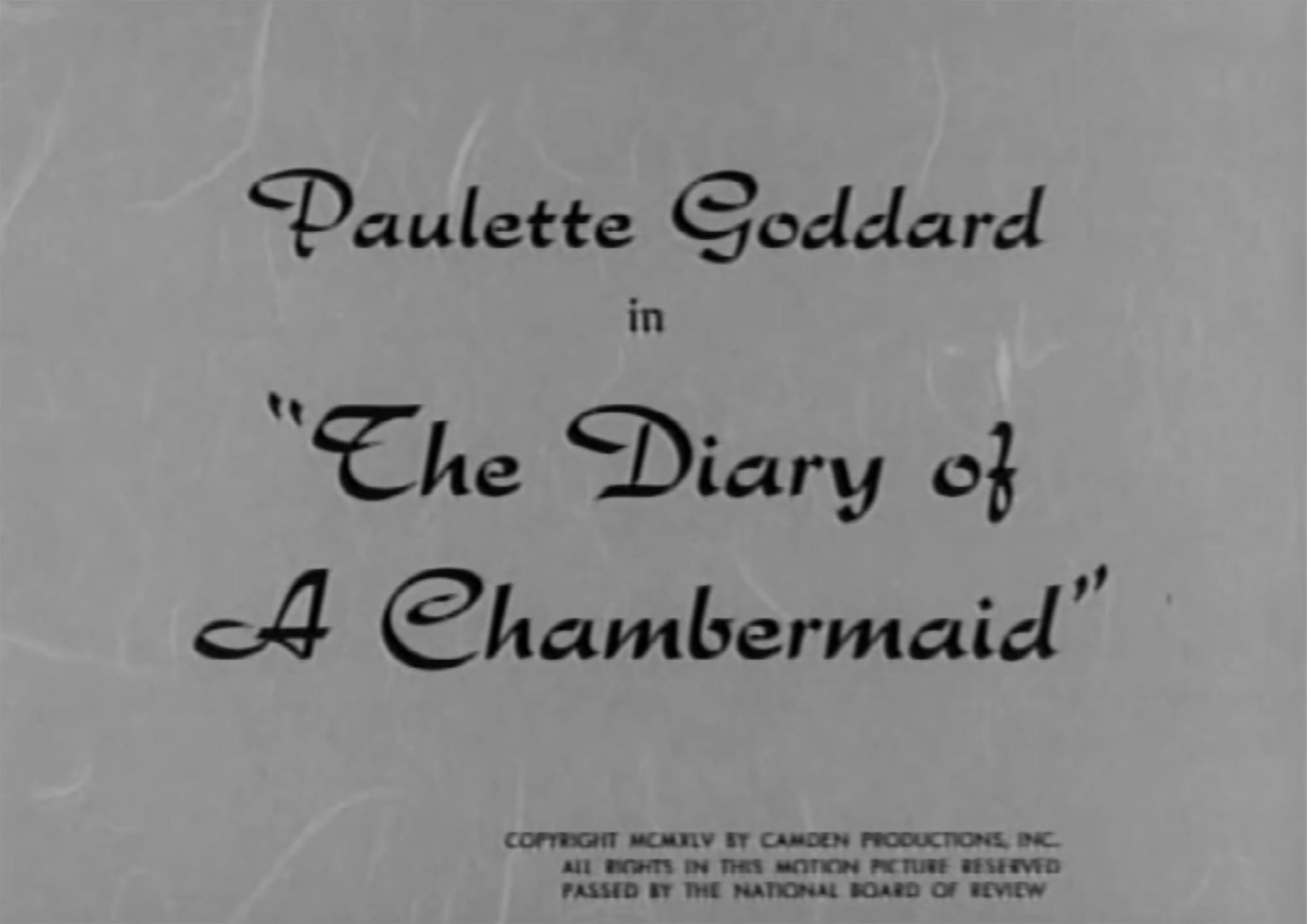 小間使の日記 The Diary of a Chambermaid