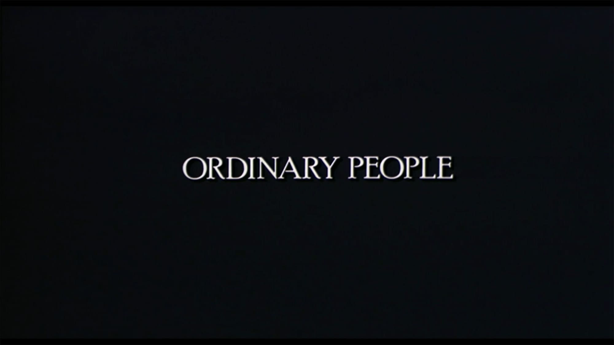 普通の人々 Ordinary People