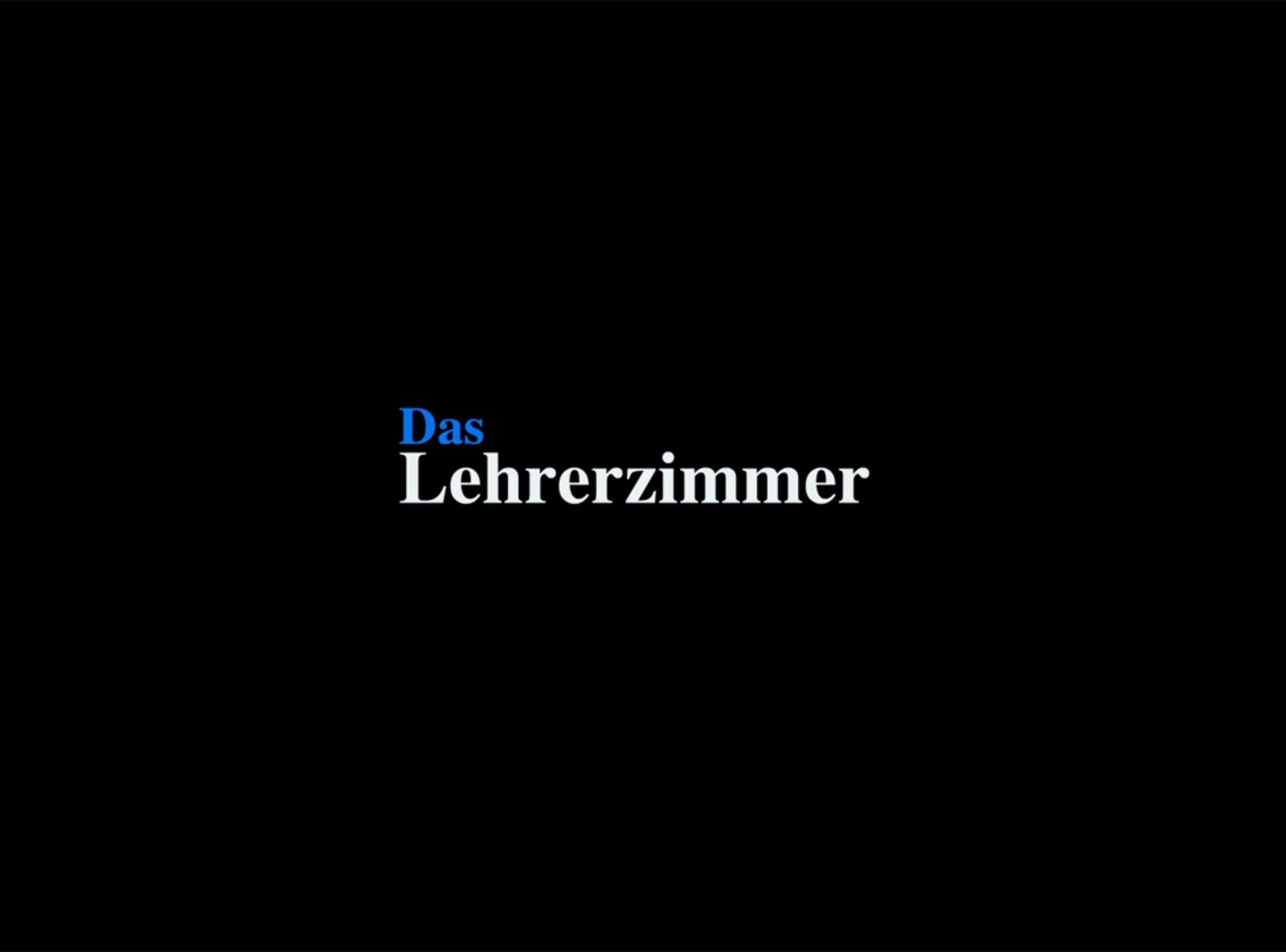 ありふれた教室 Das Lehrerzimmer