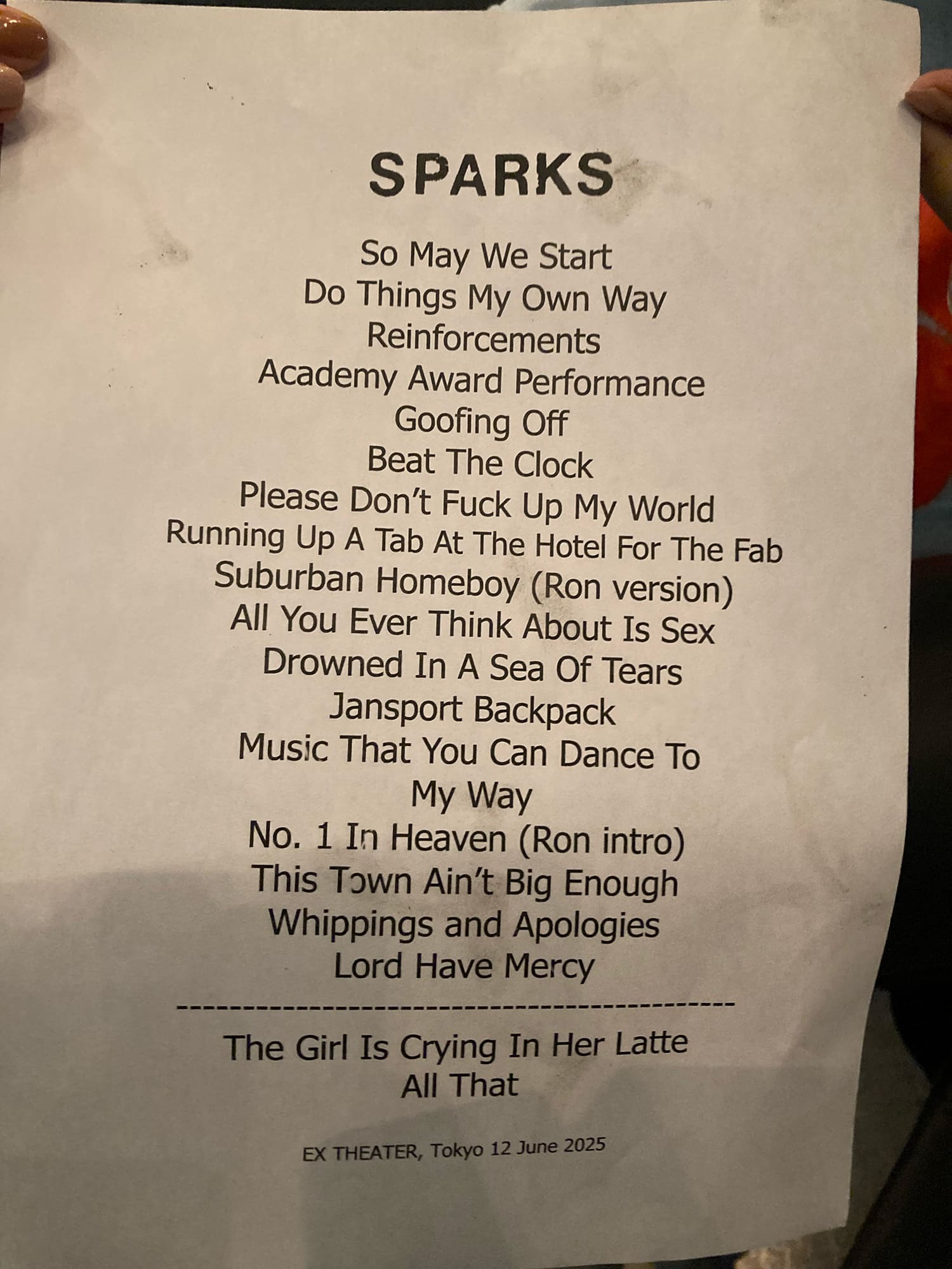 SPARKS MAD! Tour