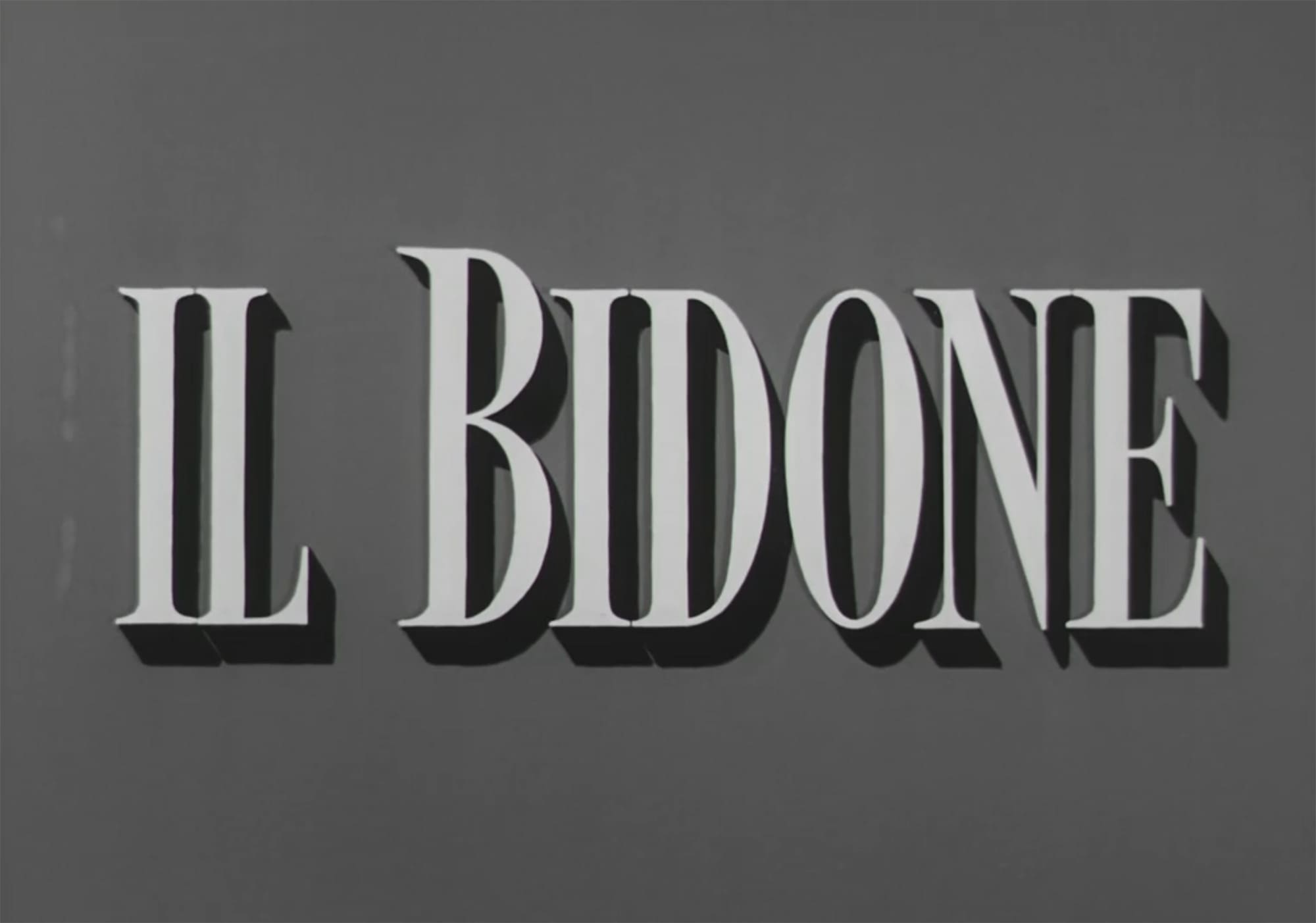 崖 Il Bidone