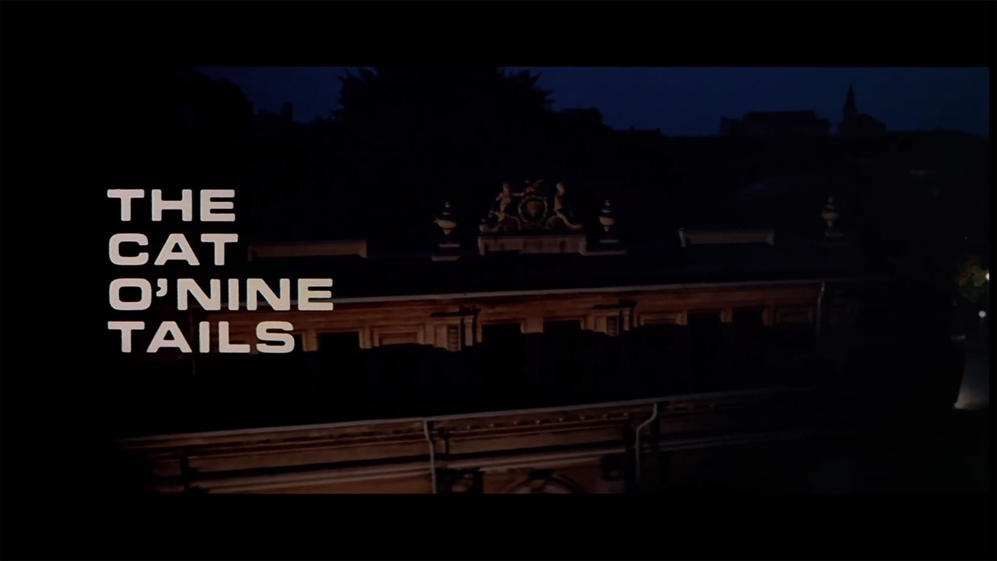 わたしは目撃者 Il Gatto a Nove Code The Cat o’ Nine Tails