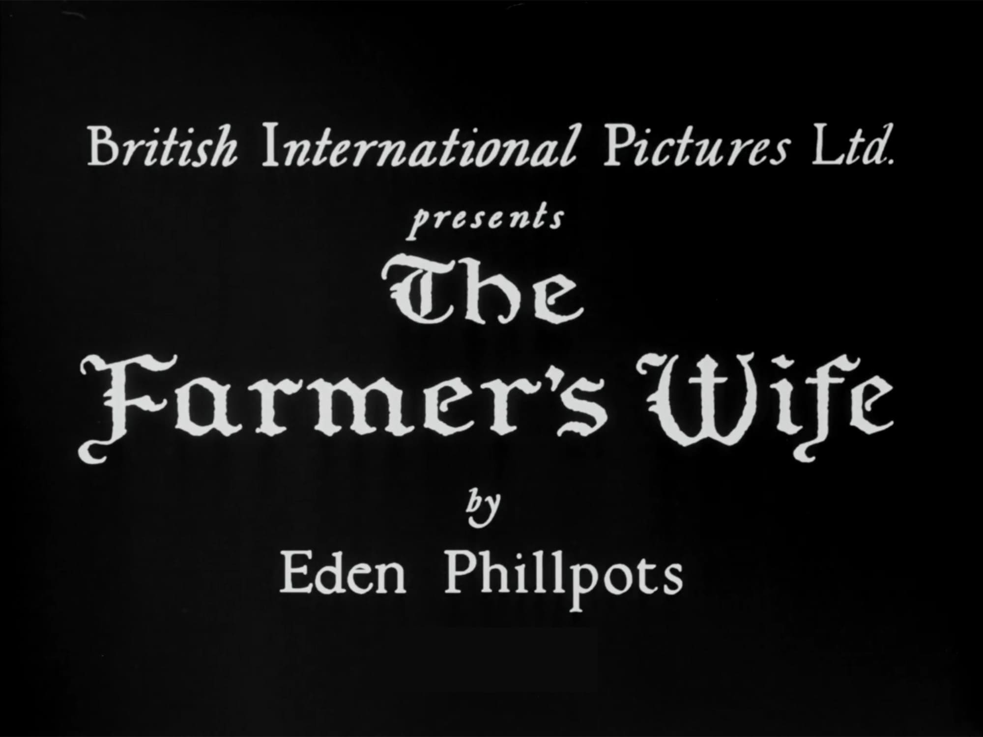 農夫の妻 The Farmer’s Wife