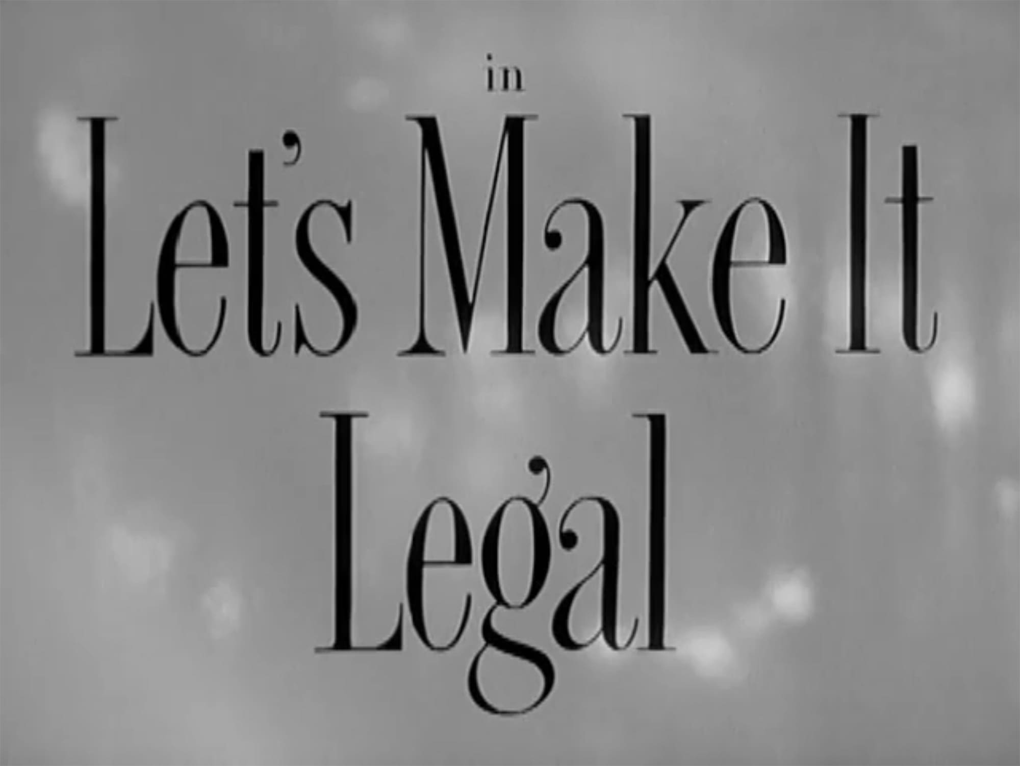 結婚しましょう Let’s Make It Legal