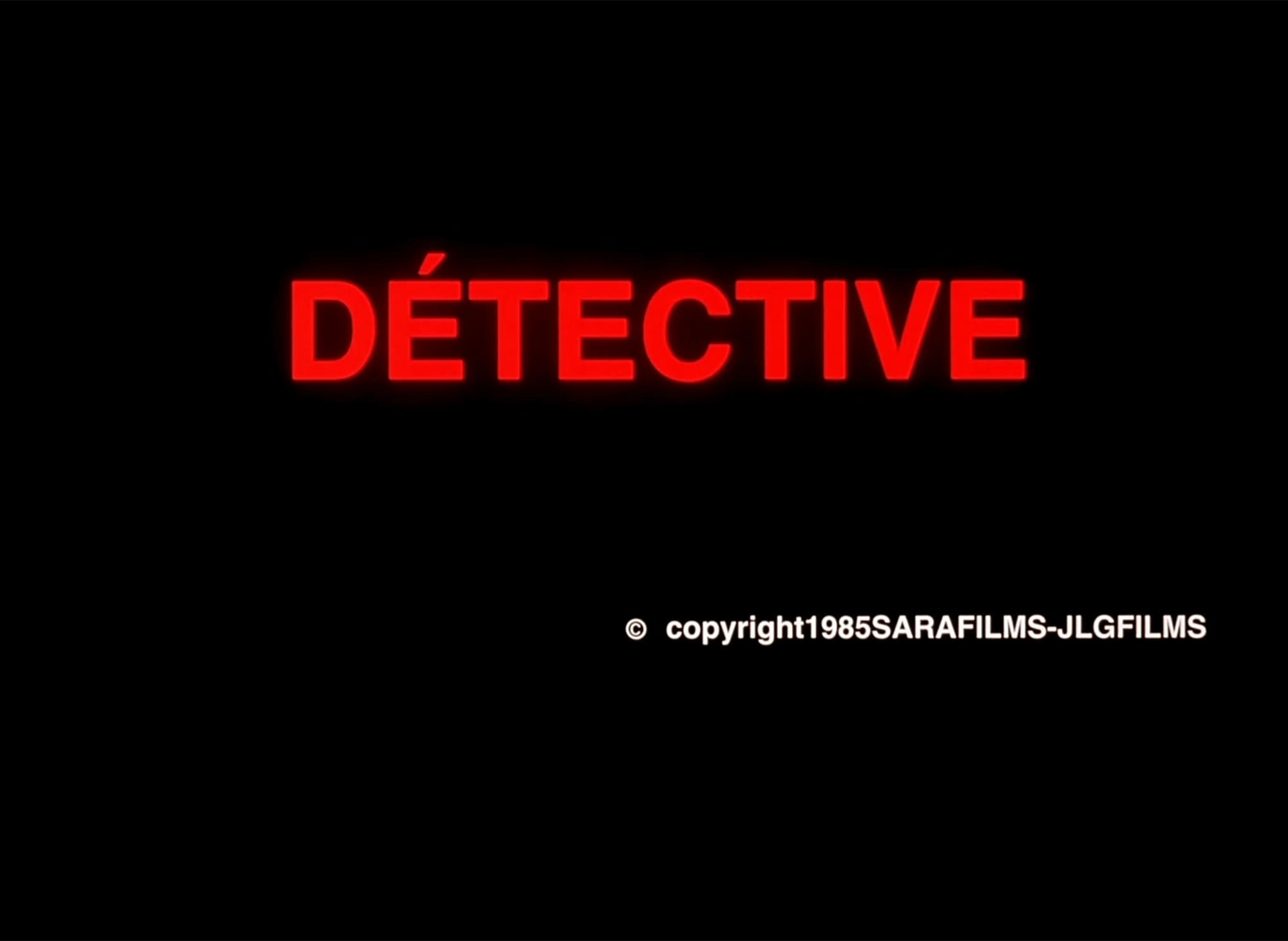 ゴダールの探偵 Detective