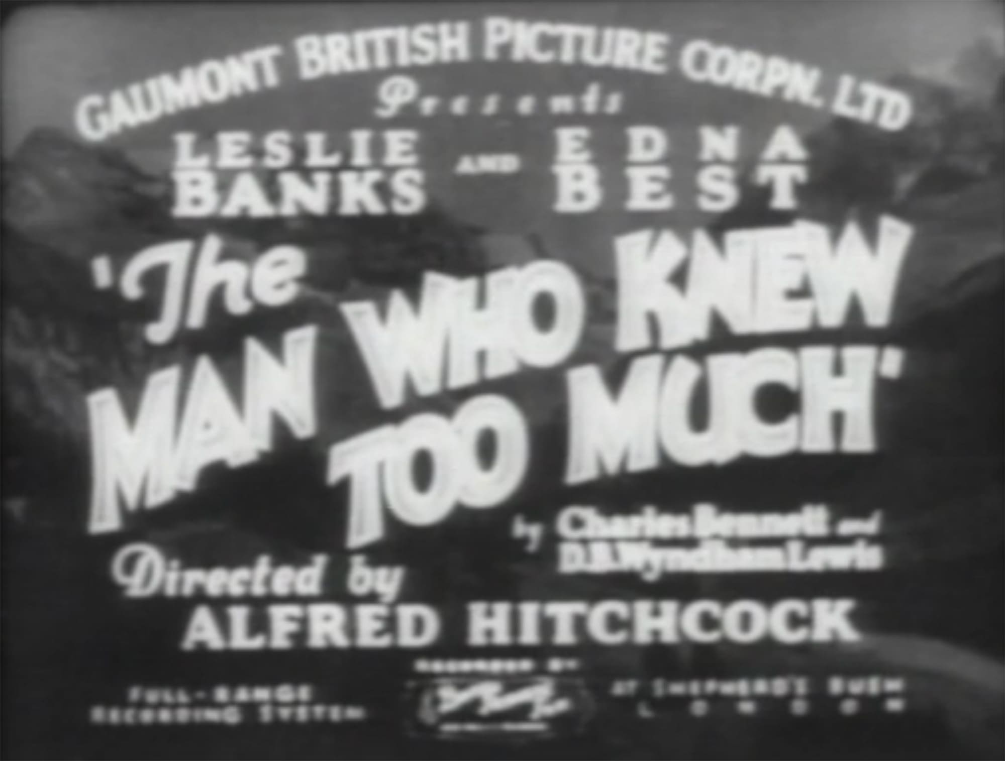 暗殺者の家 The Man Who Knew Too Much