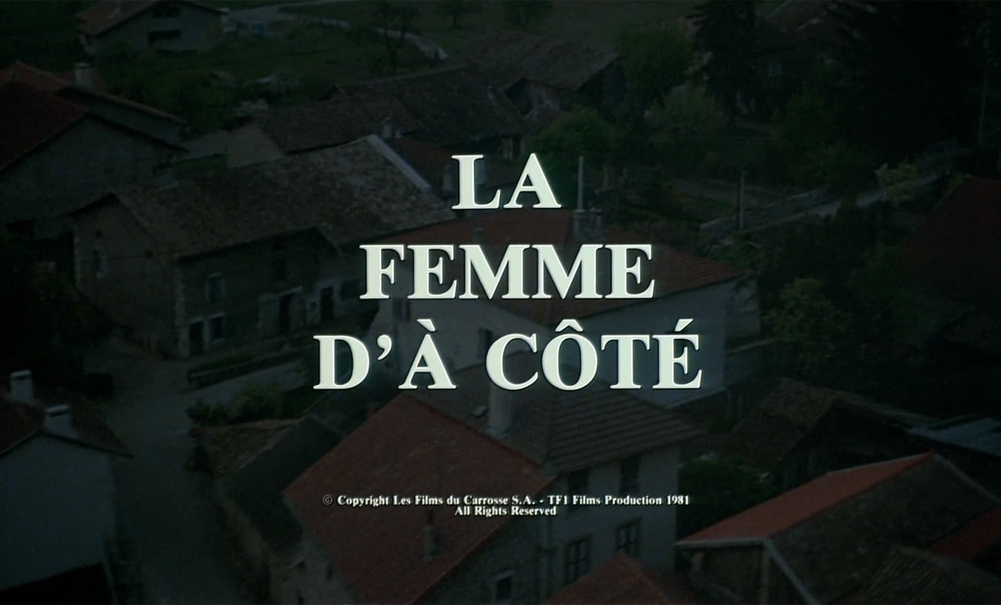 隣の女 La Femme D’a Cote