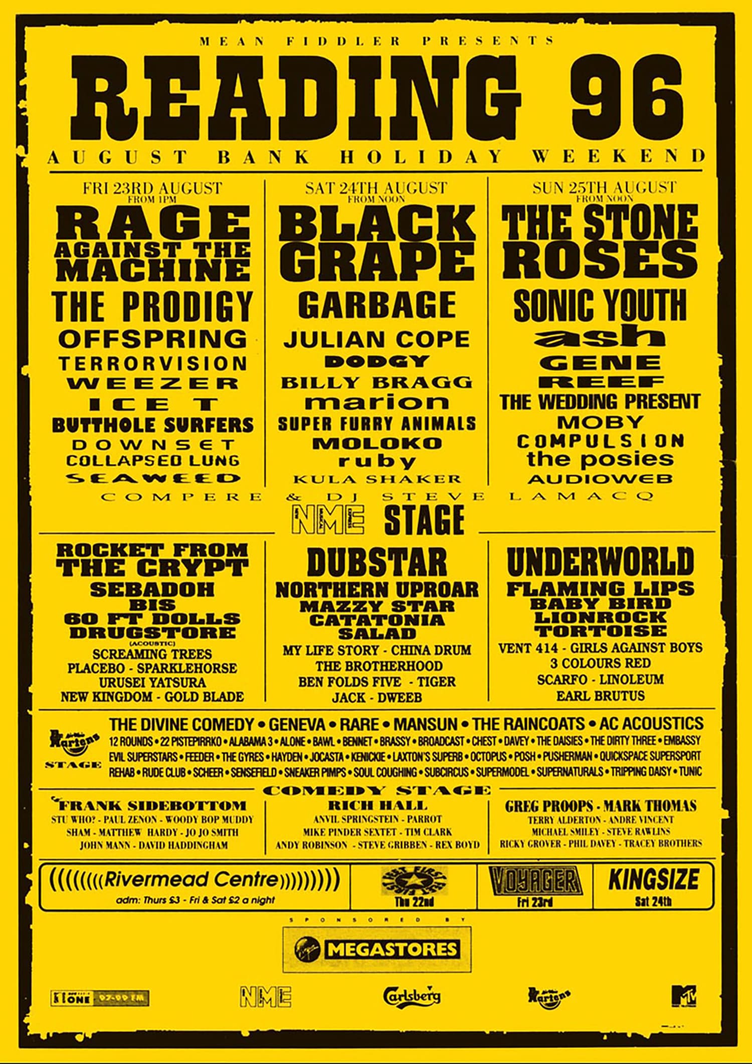The Stone Roses Reading Festival 96
