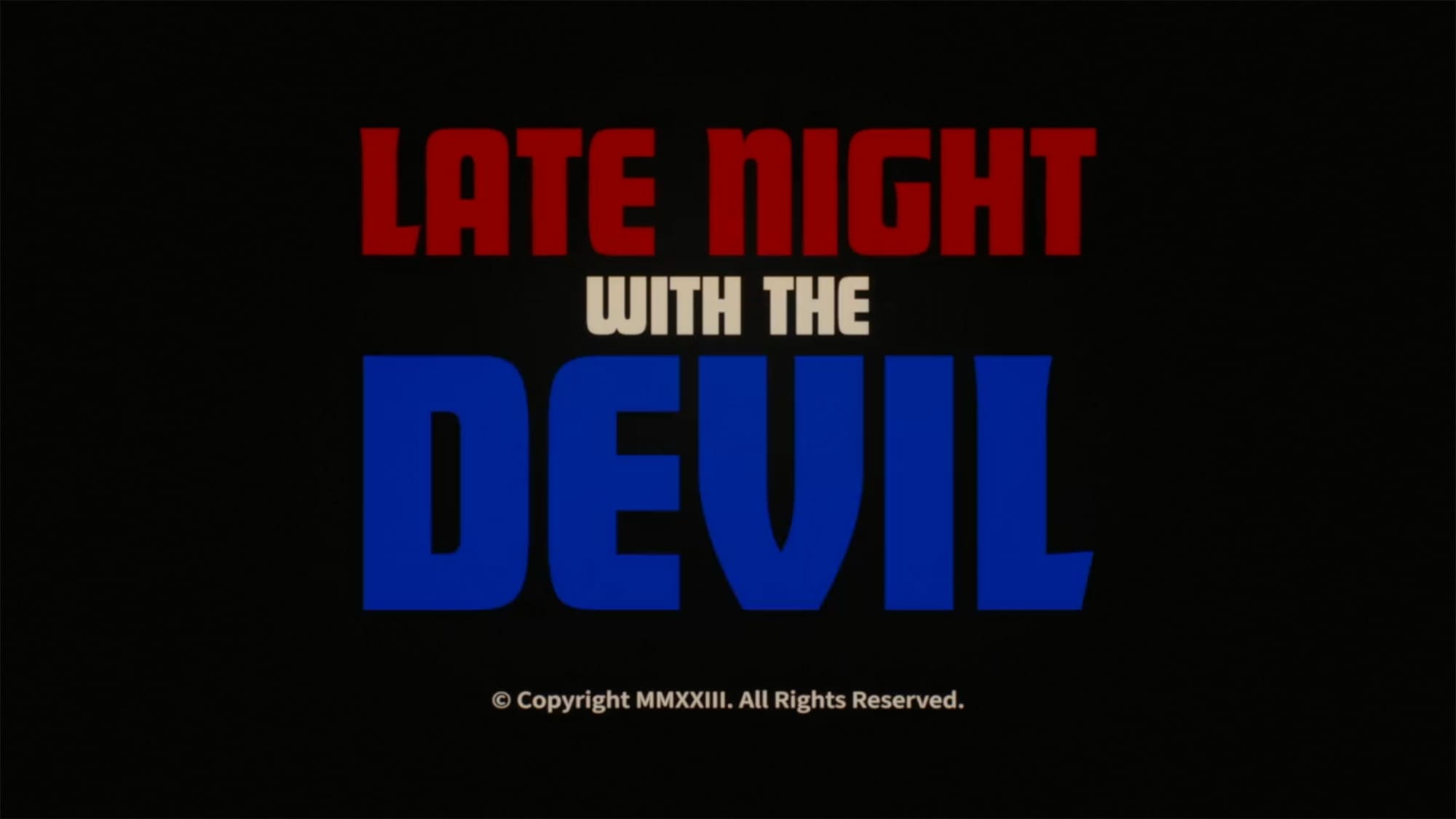 悪魔と夜ふかし Late Night with the Devil