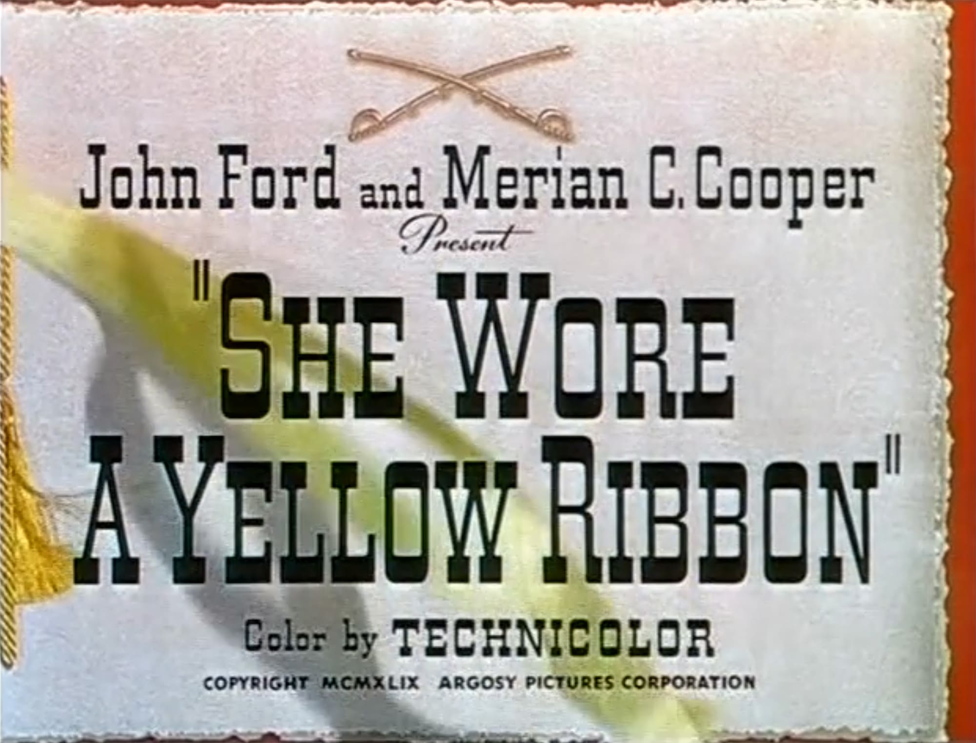 黄色いリボン She Wore a Yellow Ribbon
