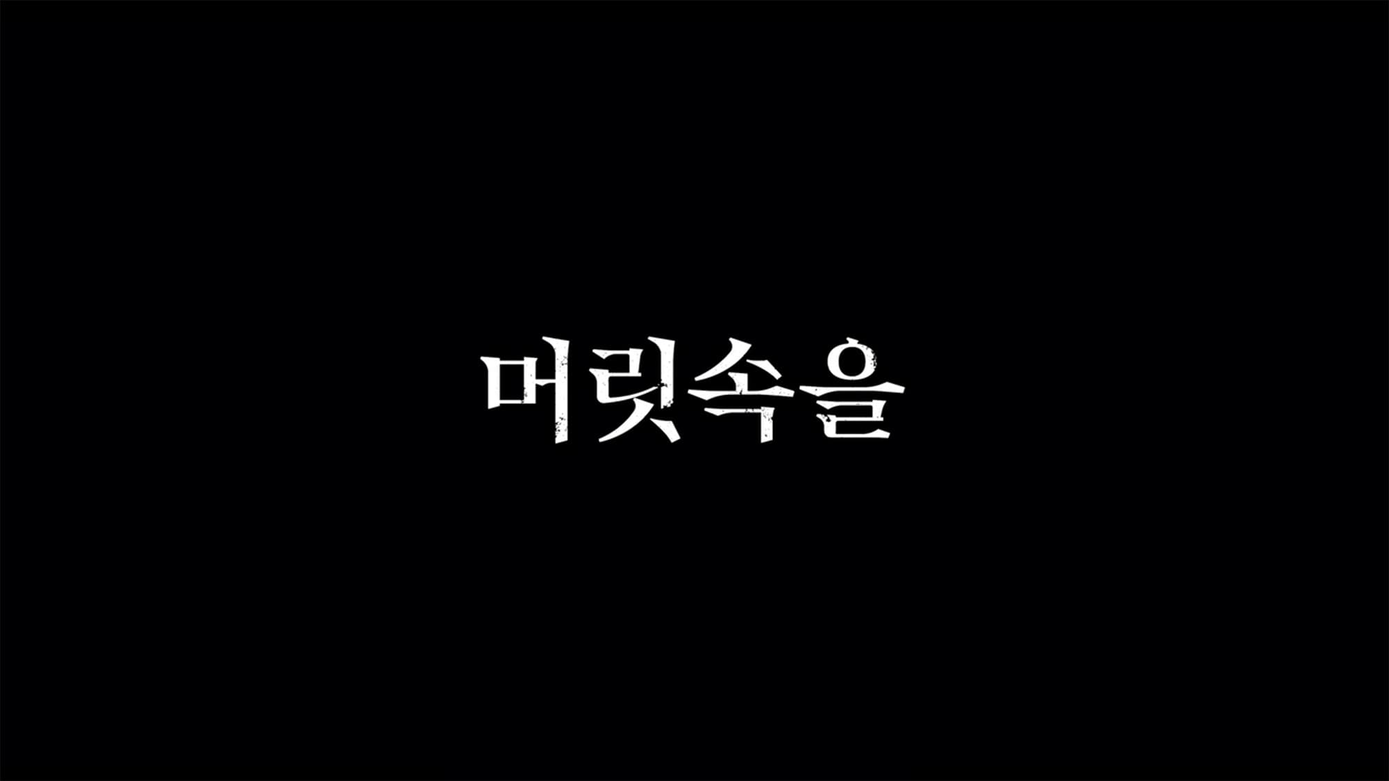 頭の中へ…。 머릿속을 In the head