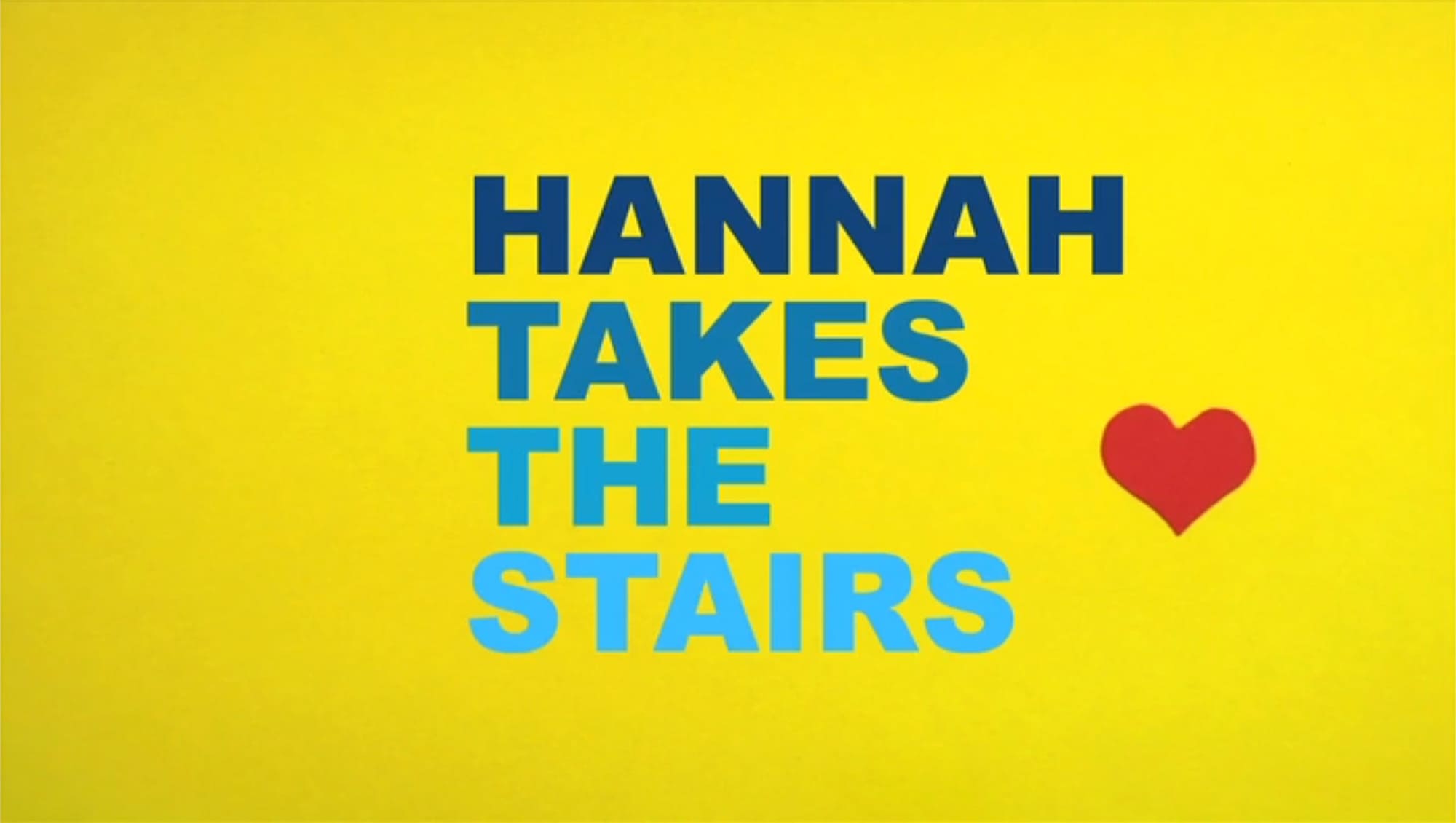 ハンナだけど、生きていく！ Hannah Takes the Stairs