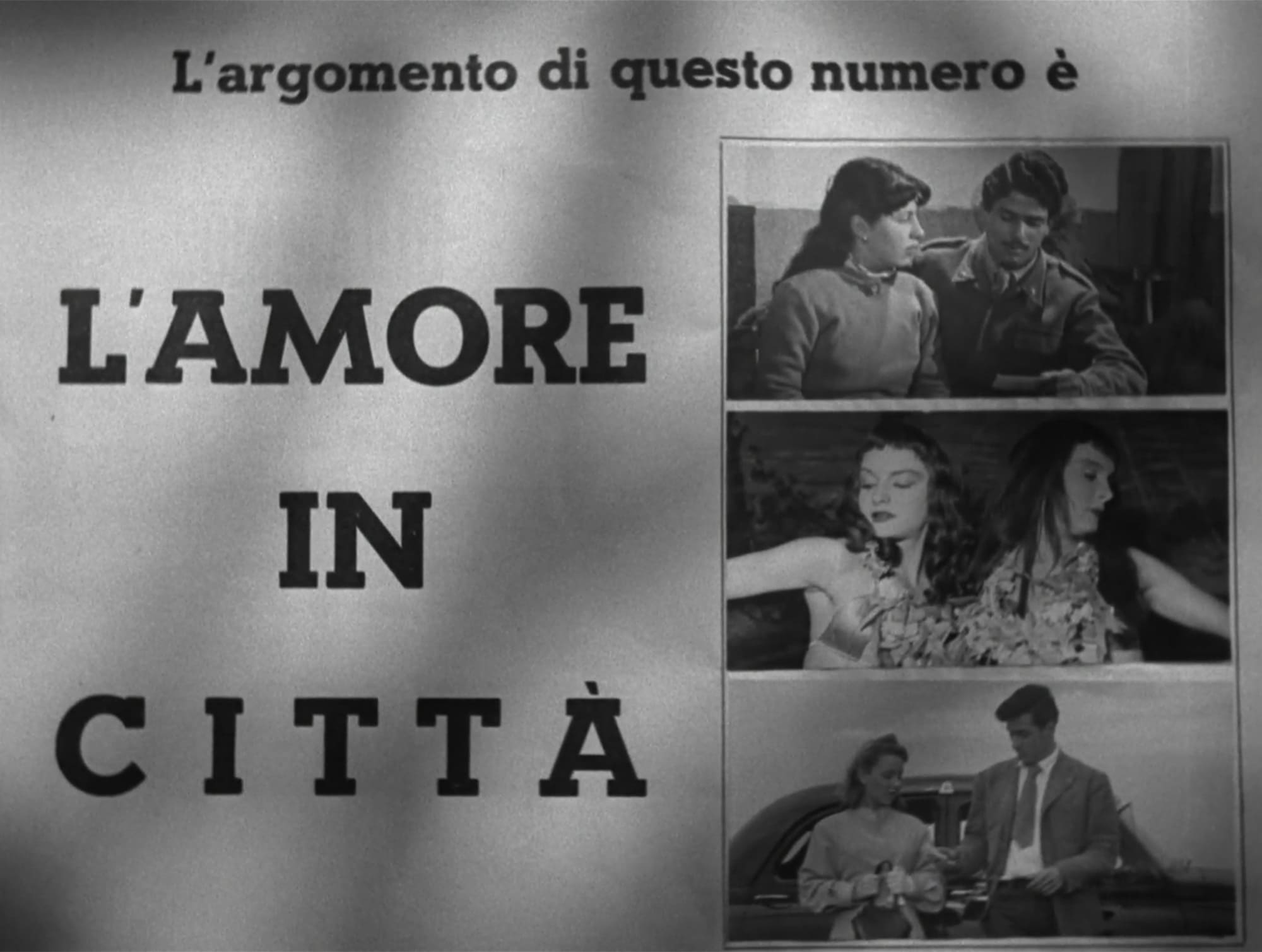 街の恋 L’amore in città Love in the City