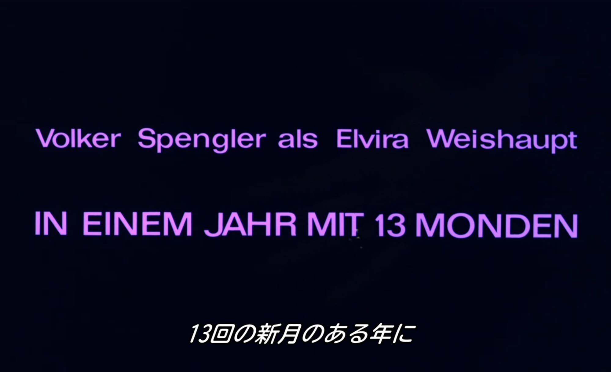 13回の新月のある年に In einem Jahr mit 13 Monden In a Year with 13 Moons