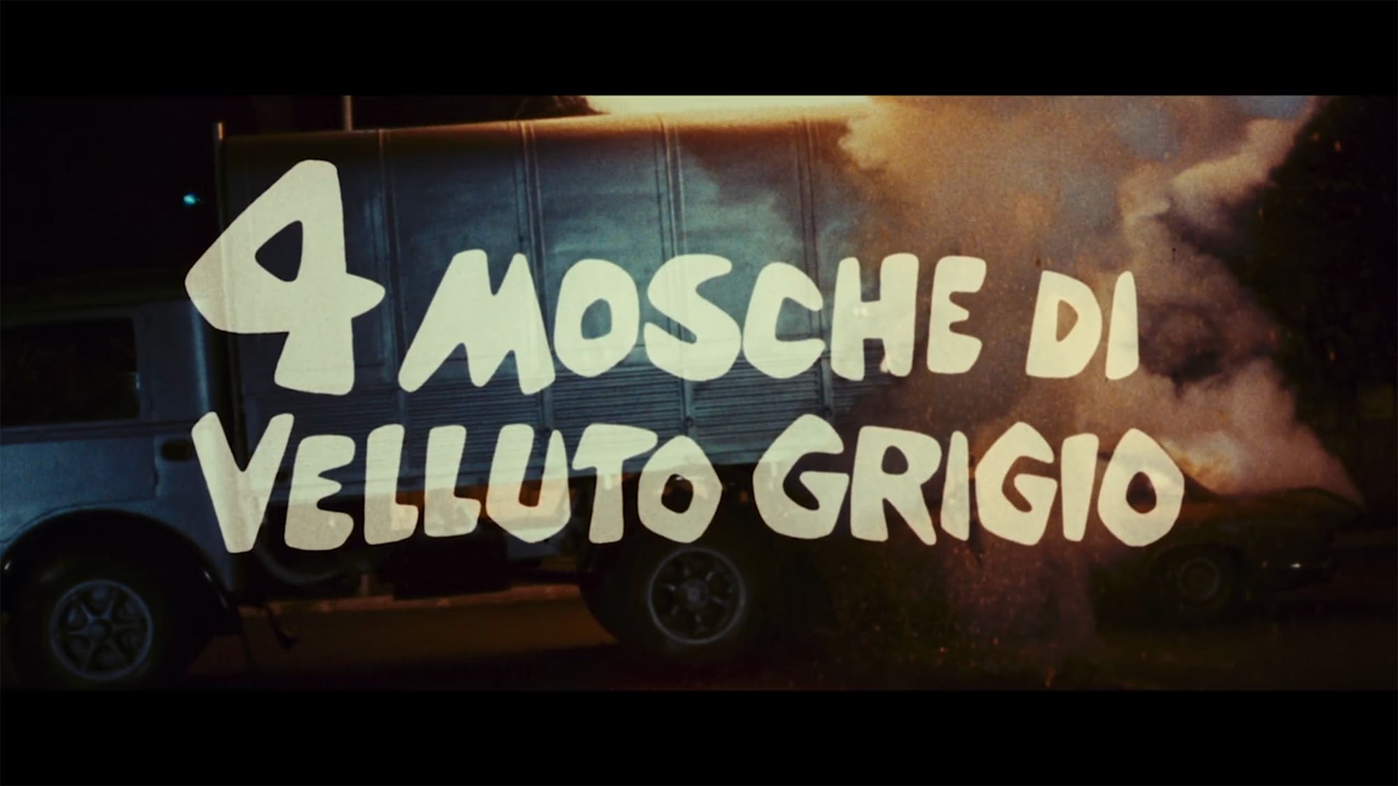 4匹の蝿 4 mosche di velluto grigio Four Flies on Grey Velvet